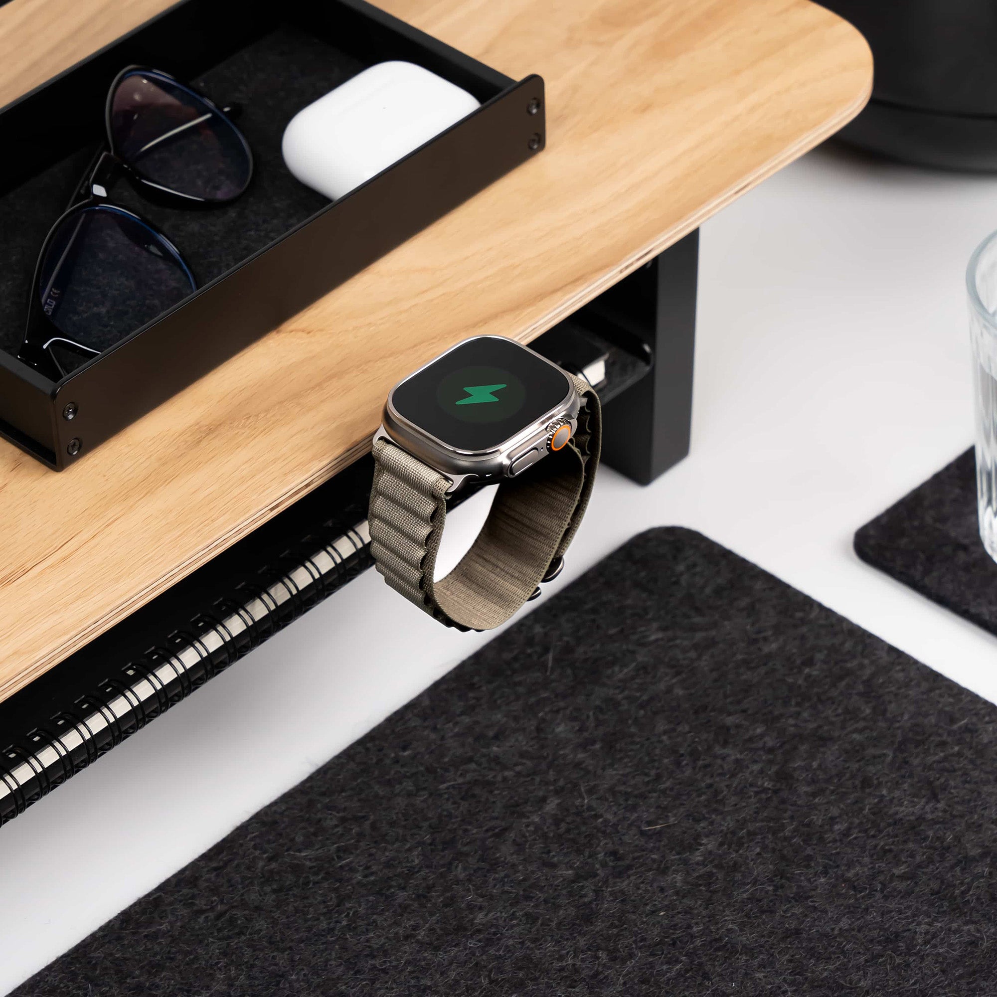 BALOLO, Apple Watch Holder, Smartwatch Holder, Apple Watch, Setup Cockpit, Apple Watch Stand, Smartwatch Stand, Monitor Riser, Monitor Stand, Monitorstand, Desk Shelf, Modular Desk Shelf, Desk Setup, Desk Organizer, Desk organization