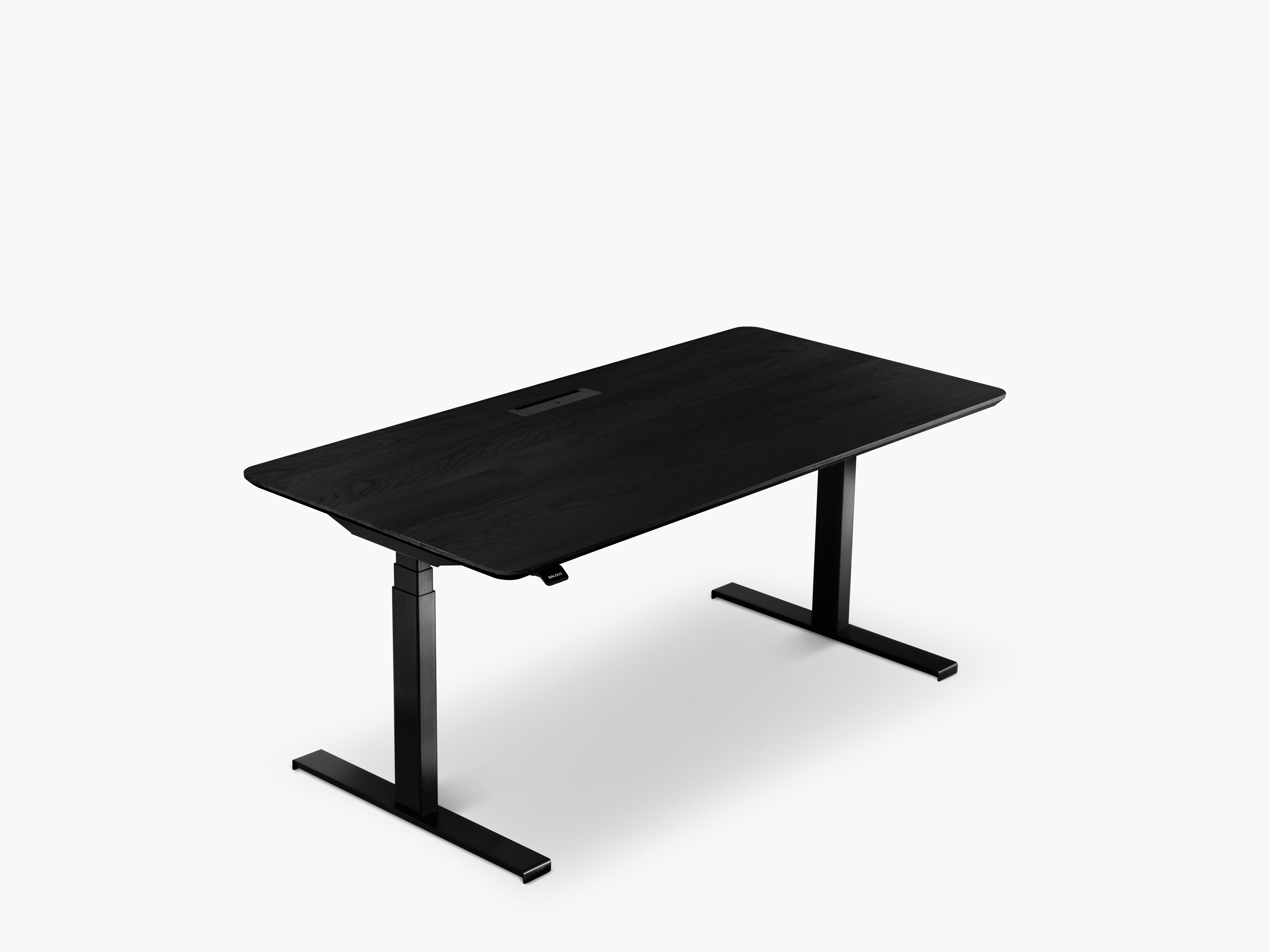 BALOLO, Desk Cockpit, Standing Desk, Stehschreibtisch, Schreibtisch, Organisierter Arbeitsplatz, Höhenverstellbarer Schreibtisch, height-Adjustable Desk, Sit and standing desk, Modularer Schreibtisch, Kabelmanagement, Cable Management 
#Material_All Black