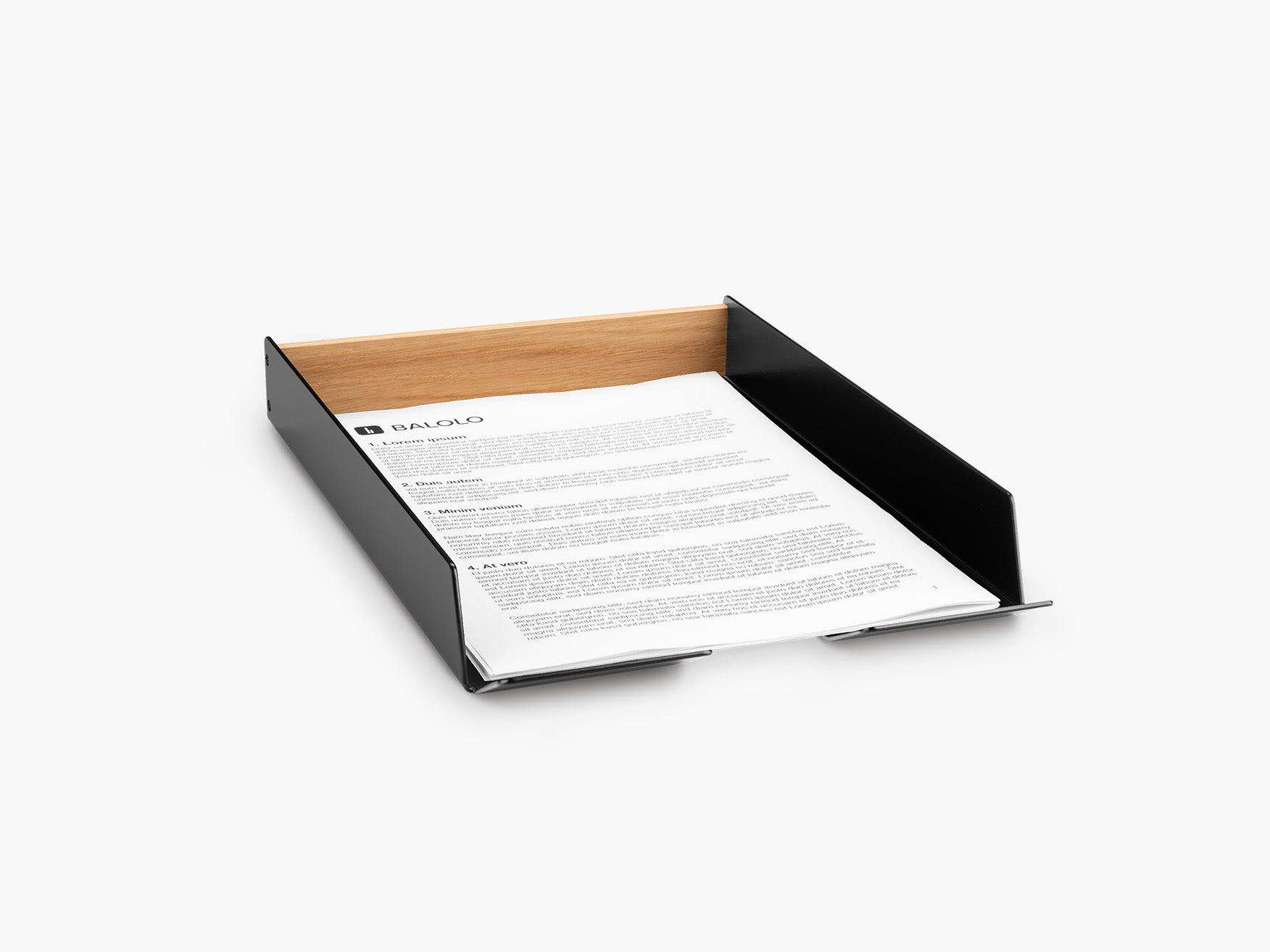 BALOLO, Papierablage, Eichenholz, Dokumentenablage, Ablage Papier, Ablage, Schreibtischorganisattion, Desk setup, paper tray, document tray, desk organizer, desk tray, stackable paper tray, paper tray wood, oak wood #material_Eiche