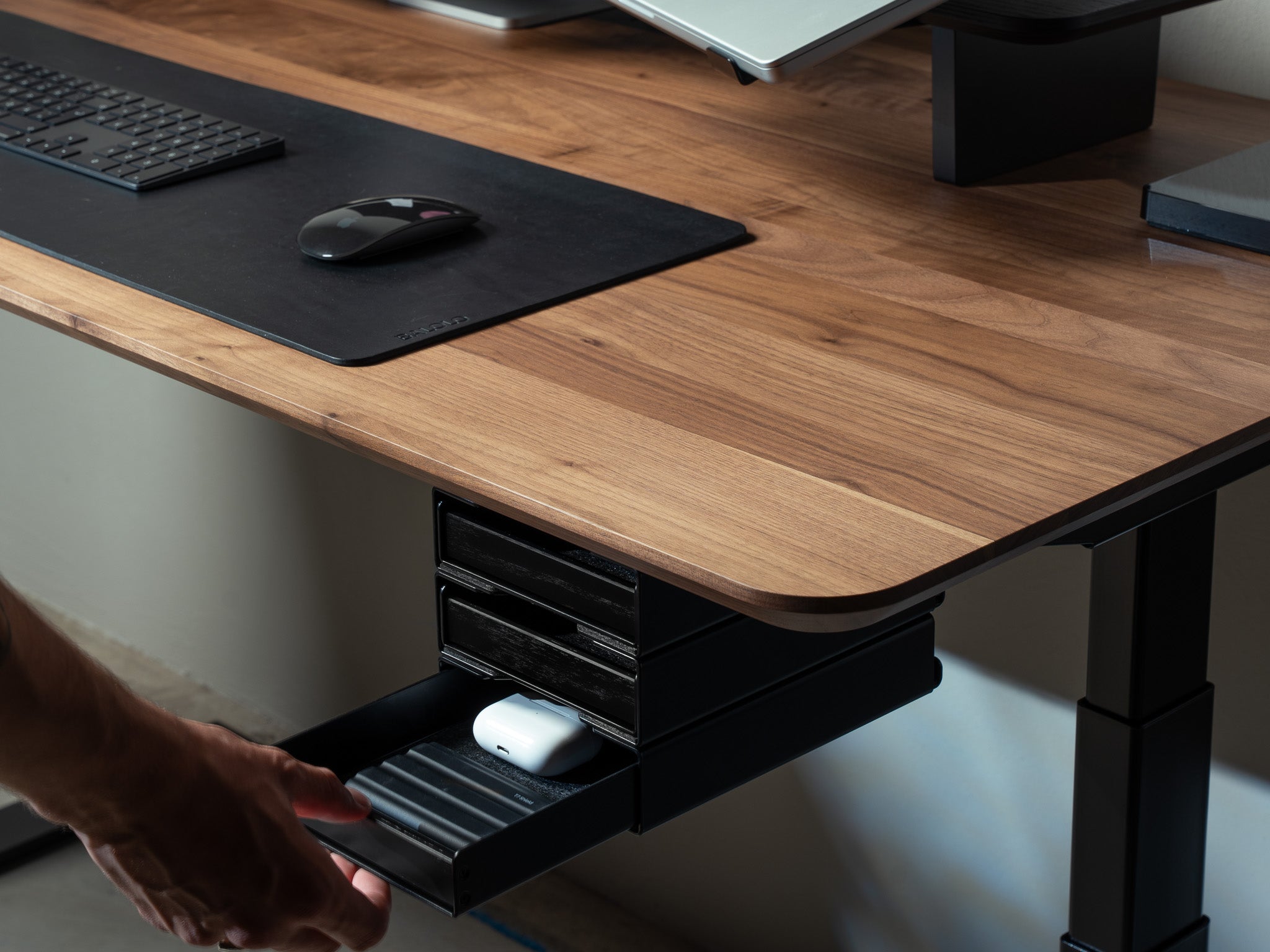 BALOLO, Desk Cockpit, Standing Desk, Stehschreibtisch, Schublade, Tray Set, Schublade für Schreibtisch, Drawer for Desk, Desk Drawer, Home Office, Work from Home, organized workspace, desk setup, #material_All Black