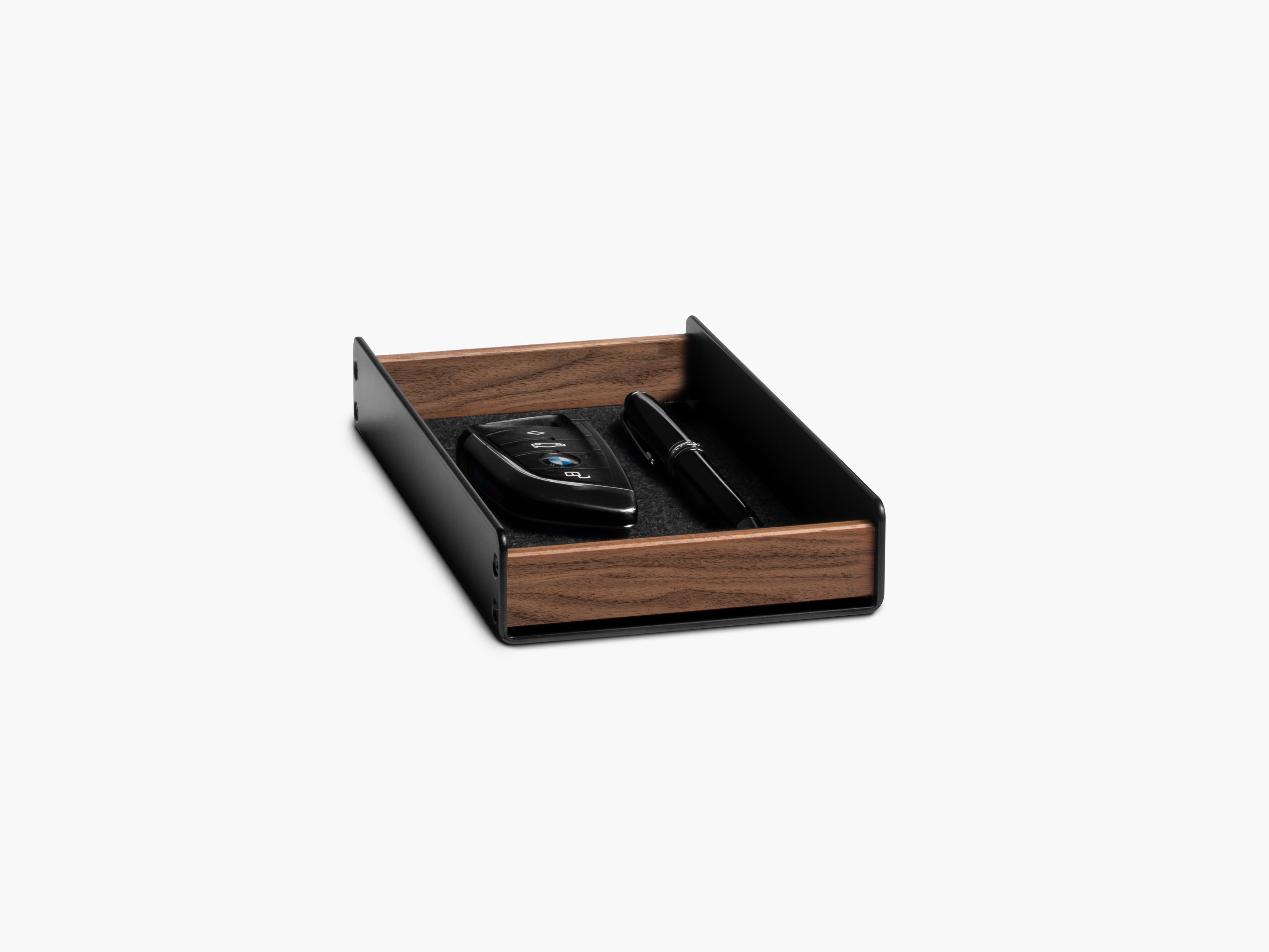 balolo, Stiftablage, Walnussholz, Stifthalter, Schreibtischzubehör, Stiftbehälter, Ordnung für Schreibutensilien, organisierter Schreibtisch, Catch All Tray, pen tray, pen holder, pen organizer, storage for pens, organization for desk utensils, organized desk, walnut, #material_Amerikanischer Nussbaum