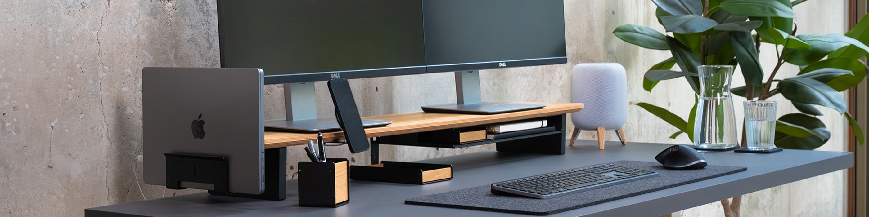 BALOLO, Setup Cockpit, Oak, Oak Wood, Monitor Stand made from wood, Monitor Stand, Monitor Riser, Desk Shelf, modular desk shelf, desk organization, desk setup, desk organizer, desk accessories, ergonomic workspace, organized workspace, work from home setup, office, dual monitor setup